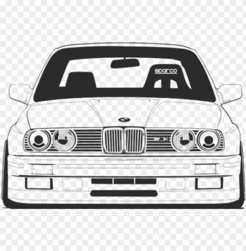 drawn bmw bmw front - bmw e30 front drawi PNG picture