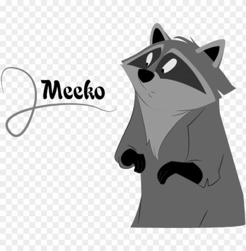 drawn raccoon meeko - meeko raccoo Free PNG images with alpha transparency