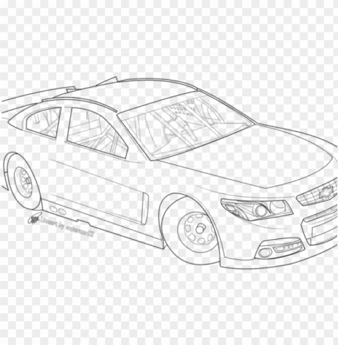 drawn race car outline - nascar drawi Clear PNG pictures free
