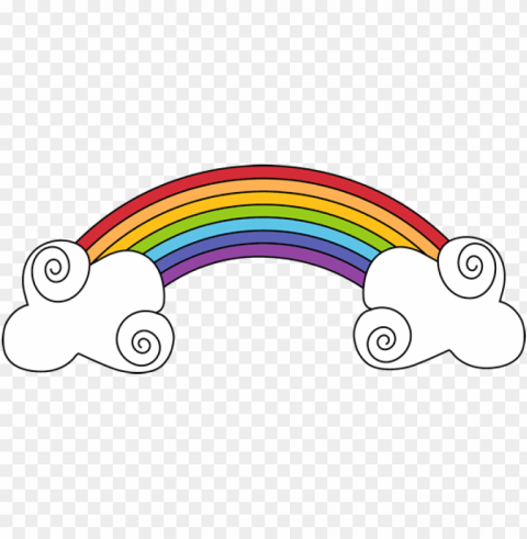 drawn rainbow cloud - rainbow clip art Isolated Graphic on HighResolution Transparent PNG