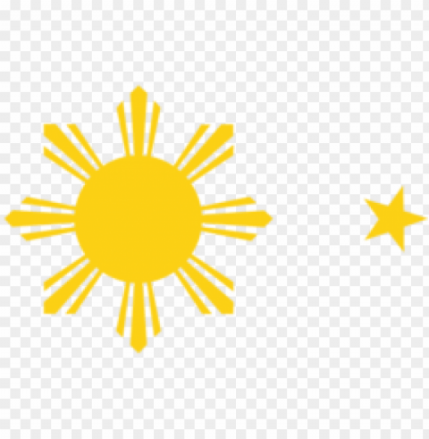 drawn star philippine flag - philippine flag sun Transparent PNG image