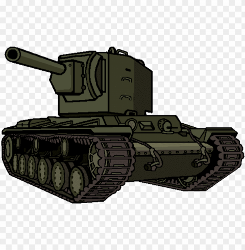 drawn tank kv2 - kv 2 tank drawi Isolated Artwork with Clear Background in PNG