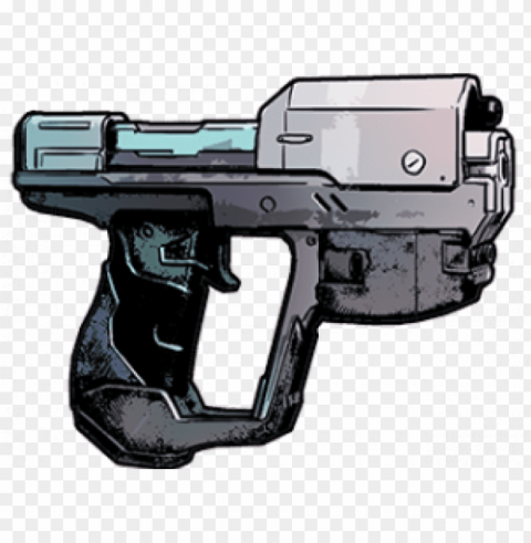 drawn weapon laser gun - starfinder needler pistol Clean Background Isolated PNG Object