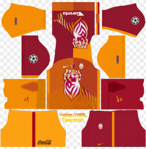 dream league soccer 17 galatasaray yaması forma ve - dream league soccer pakistan kit Isolated PNG Object with Clear Background