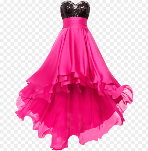 dress transparent - pink dress Isolated Graphic on Clear Background PNG