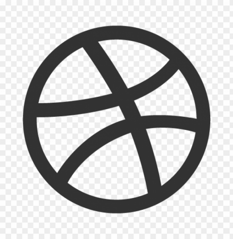 dribbble ball mark vector Transparent PNG Isolated Element with Clarity