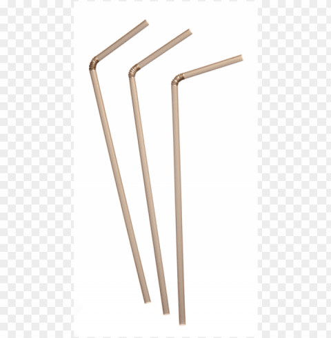 drinking straw 24cm - gold drinking straw Isolated Icon in Transparent PNG Format