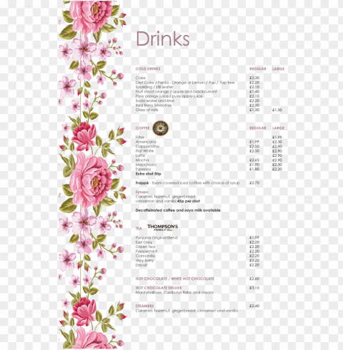 drinks menu - 55th birthday daughter floral daughter birthday card PNG Graphic Isolated with Clear Background