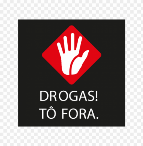 drogas to fora vector logo Isolated Graphic Element in Transparent PNG