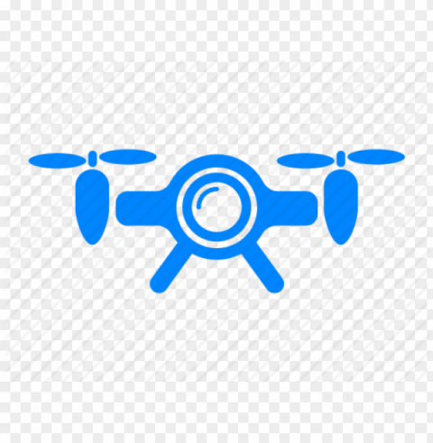 drone clipart camera icon - drone icon blue Transparent PNG Isolated Element