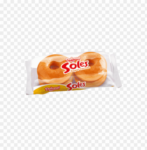dulcesol soles glazed donuts package 4 units 200 g - potato chi Free PNG download no background