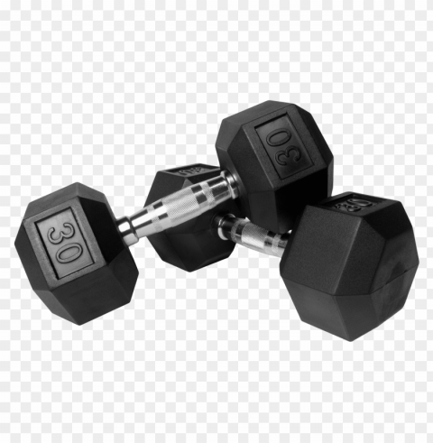 dumbbell Clear Background Isolated PNG Graphic