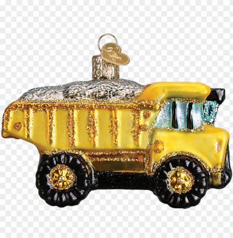 dump truck old world glass ornament - school bus PNG files with no background bundle