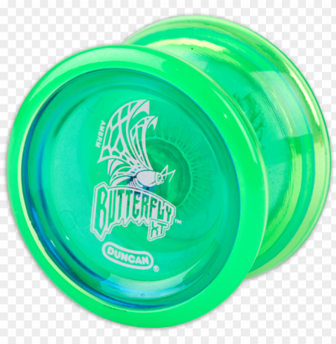duncan butterfly xt ball bearing yo-yo - duncan butterfly xt yo-yo - gree ClearCut Background PNG Isolation