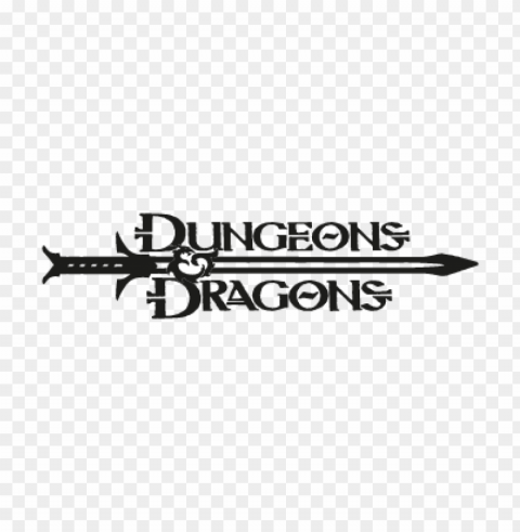 dungeons & dragons vector logo Isolated Character in Transparent PNG Format