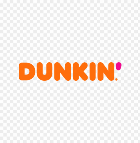 dunkin donuts logo vector Isolated Element on Transparent PNG