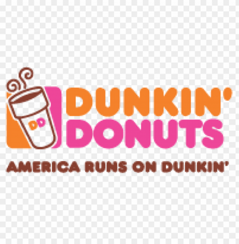 dunkin donuts logo vector free download Clear Background PNG Isolated Graphic