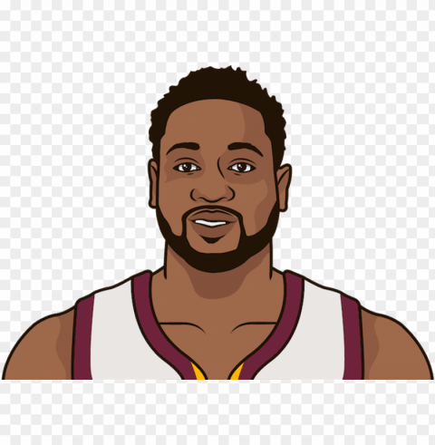 dwyane wade now has 210 career games with at least - michael jordan cartoon face PNG images with transparent canvas