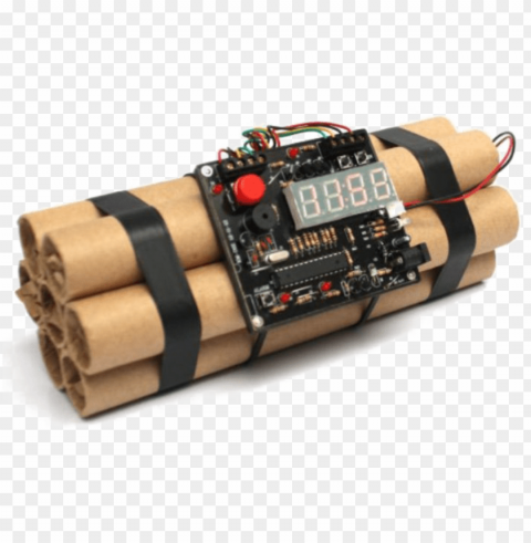 dynamite - defuse bomb alarm clock Isolated Graphic with Transparent Background PNG