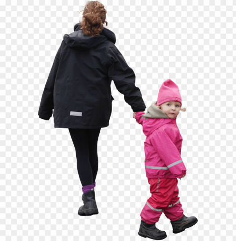 e and e out on a walk in the rain somewhere on a gravel - people walking winter PNG images with clear cutout