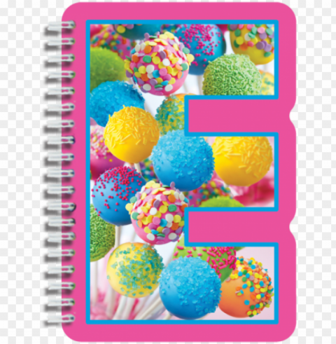 e initial notebook - iscream letter e shaped initial notebook PNG images with no background needed
