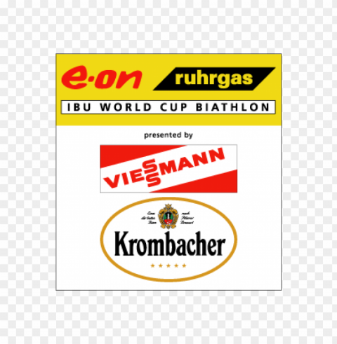 e-on ruhrgas ibu biathlon worldcup vector logo PNG Isolated Illustration with Clarity