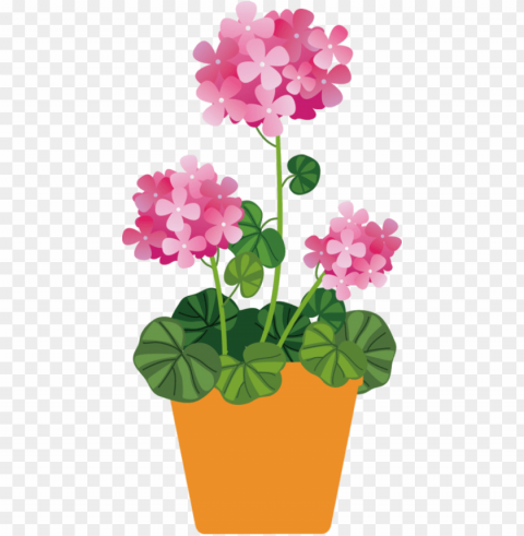 e2576a88 - pink flowers pot clipart Transparent Background PNG Object Isolation PNG transparent with Clear Background ID 7b6de1bd