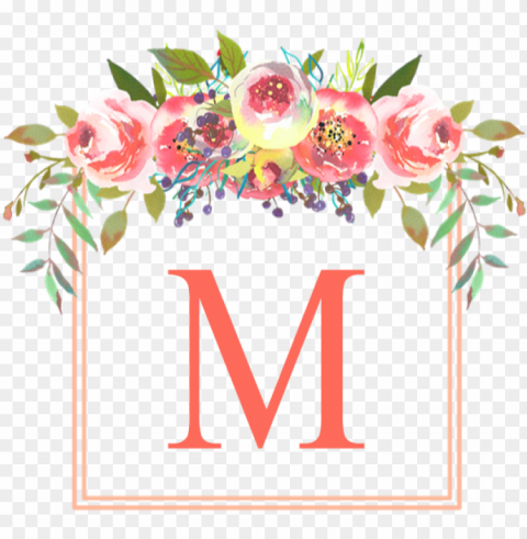 Each Floral Wreath Monogram Tile Coaster - University Of Maine Engineering Logo Clear PNG Images Free Download