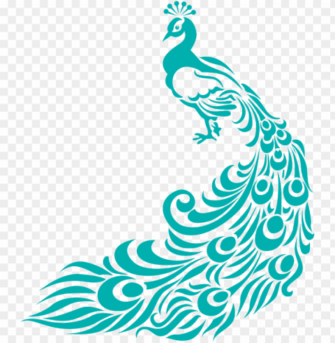 eacock clipart border - peacock fabric painting designs PNG with Isolated Object and Transparency