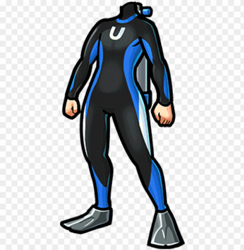 ear-scuba diving suit render - scuba diving suit cartoo HD transparent PNG