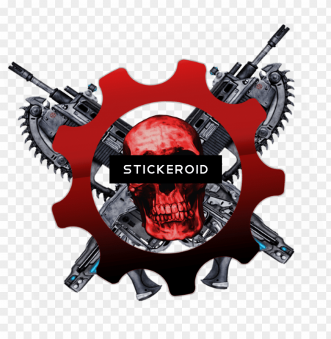 ears of war skull logo - gears of war 2 lancer PNG images with no royalties