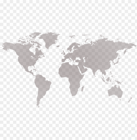 earth clipart gray - high resolution world map outline Isolated Design Element in PNG Format