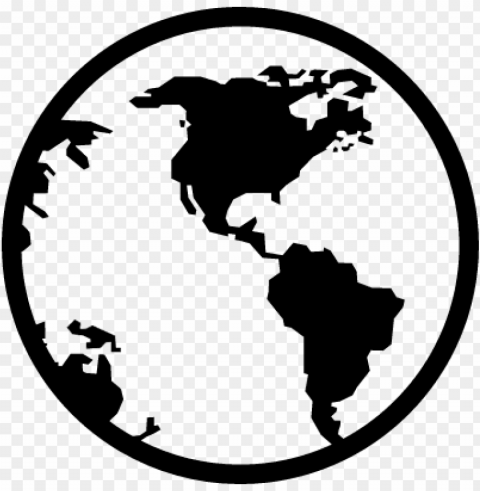 earth globe vector - world map icon transparent High-resolution PNG
