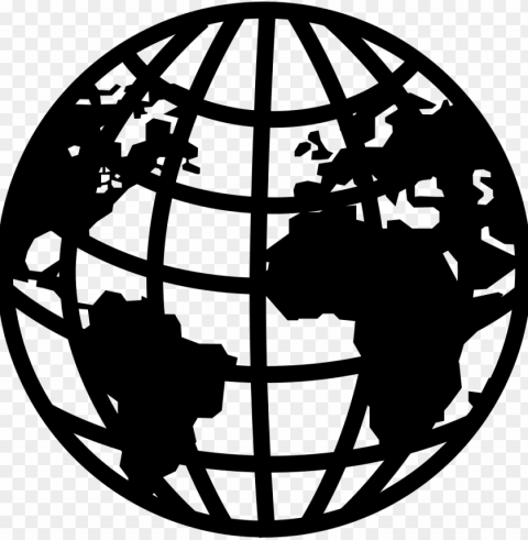 earth symbol with continents and grid comments - earth symbol Transparent art PNG
