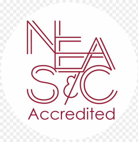easc logo accred red - neasc accreditation logo Isolated PNG Graphic with Transparency