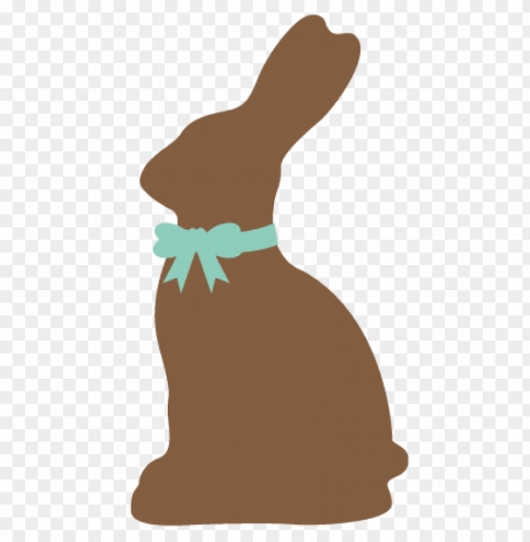 Easter Bunny Silhouette PNG With No Cost