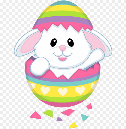 easter - easter bunny clipart cute Isolated Graphic in Transparent PNG Format