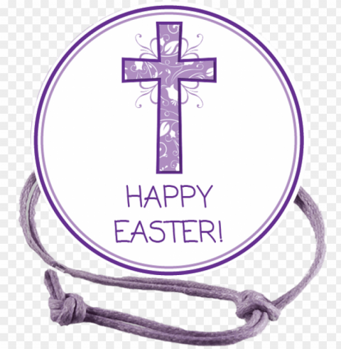 easter purple cross napkin knot product image - cross PNG picture