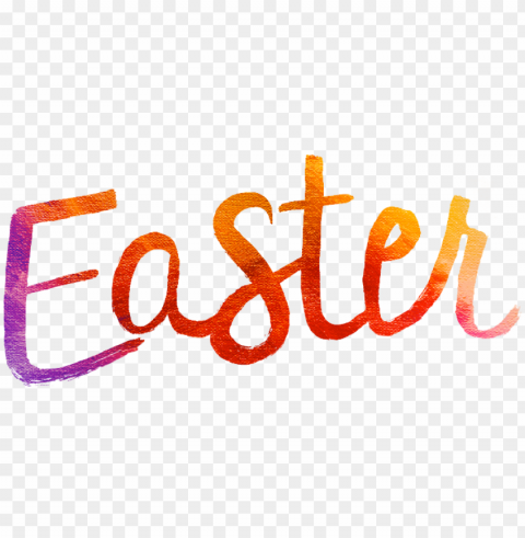 easter sunday - text easter ClearCut Background Isolated PNG Art