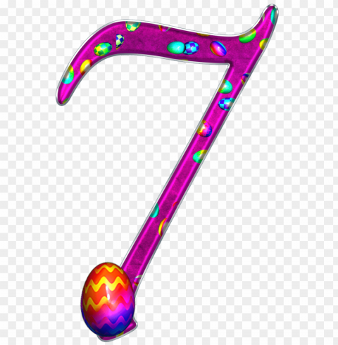 easter theme number 7 PNG images with transparent space