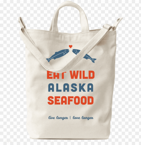 eat wild canvas bag - tote ba PNG Isolated Object with Clarity
