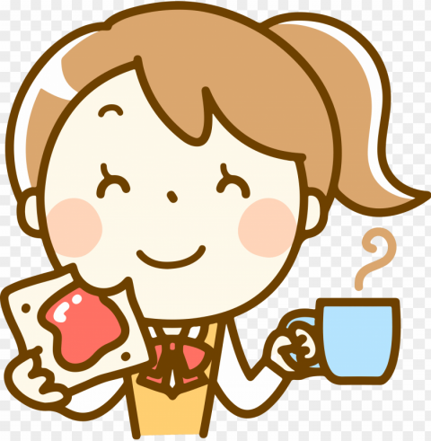eating clipart girl eating - girl washing dishes clipart PNG image with no background