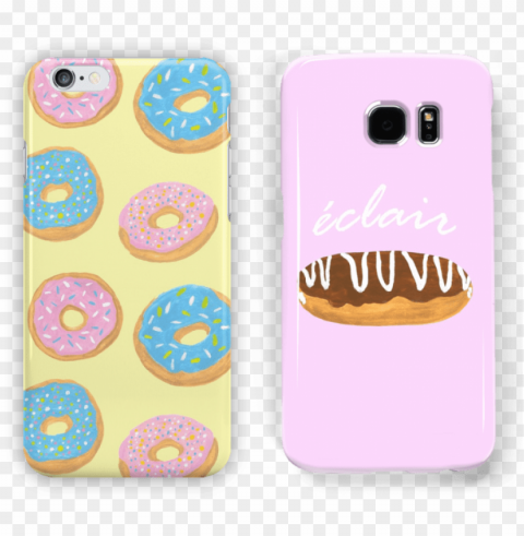 eclair donut cases - mobile phone Isolated Item with Transparent PNG Background
