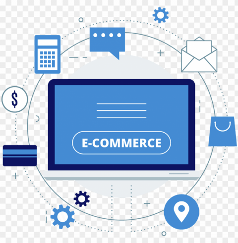 Ecommerce Website Development - E Commerce Game Changer PNG Graphic With Clear Isolation