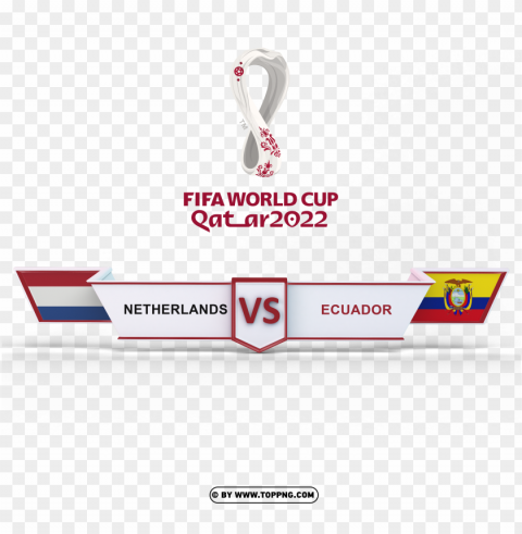 ecuador vs netherlands fifa qatar 2022 world cup ClearCut PNG Isolated Graphic