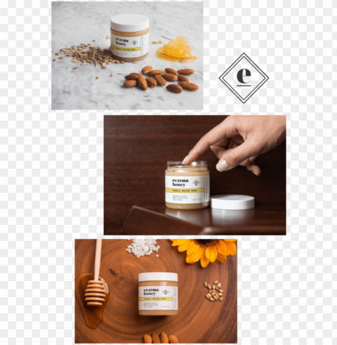 eczema honey original natural healing cream PNG images for merchandise