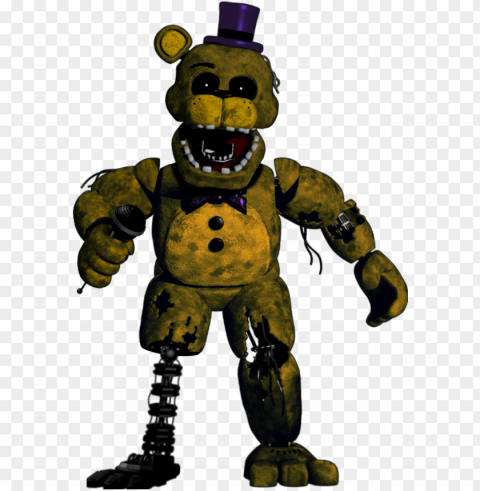 editwithered fredbear - fnaf withered freddy full body PNG files with clear backdrop collection