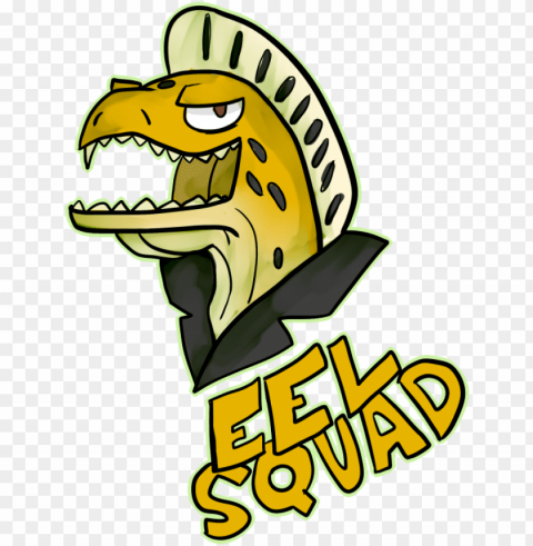 eel squad - cartoo Isolated Subject in Clear Transparent PNG