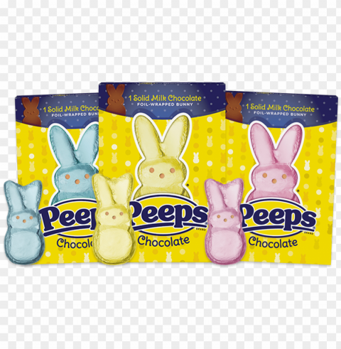 eeps solid milk chocolate bunny - peeps Isolated Subject with Transparent PNG