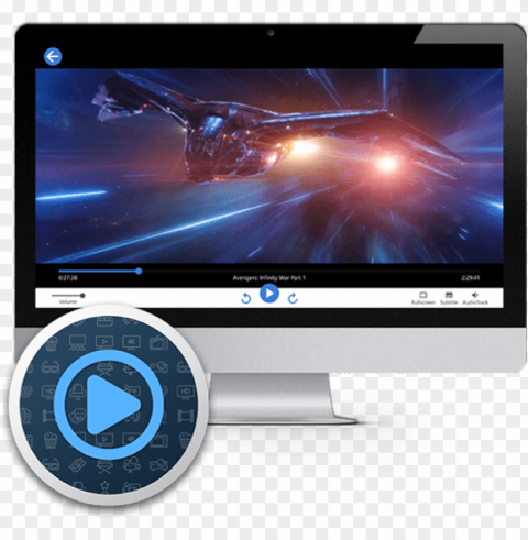 effortless video playback and library management on - personal computer PNG transparent images bulk PNG transparent with Clear Background ID 28455c0a